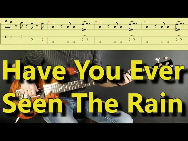 CCR - Have You Ever Seen The Rain (Bass cover with TAB) class=