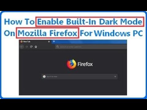 dark mode firefox