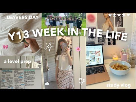 week in the life as a year 13 student | study vlog + leavers day