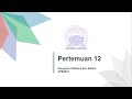 12 Pengujian Software dan Sistem (3 SKS) 7 TI.18.A.3