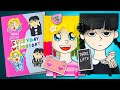 Идем в школу с Уэнсдэй Радужная Vs черная книга игра ЗАБАВНЫЕ ПОДЕЛКИ 