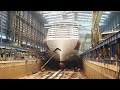 Cinematic timelapse of lng powered aidanova cruise ship