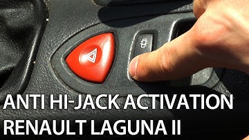 How to activate auto-locking central lock in Renault Laguna II (enable anti-hijack)