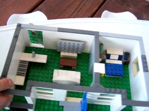 Lego MOC: Modern house that my friend built - YouTube