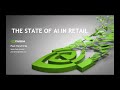 NVIDIA GTC 2020 - AI Innovation Success Stories in Retail and Consumer Products Industries