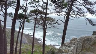 Passeando na Espanha... Baiona, Galiza. Vista da Virgen de La Roca.