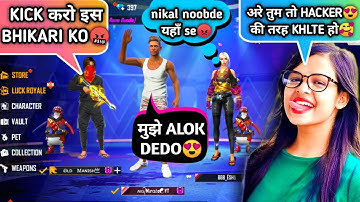 GrandMaster Girl call me Noob😤 घमंडी लड़की आजा 1 vs 2 में ! 😂 - Garena Free Fire || Mirado Gaming