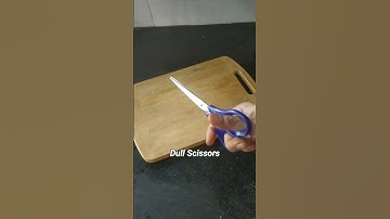 How to Sharpen the Dull Scissors ✂️#scissorssharpening #kitchetips #ytshorts #shorts #viralvideo