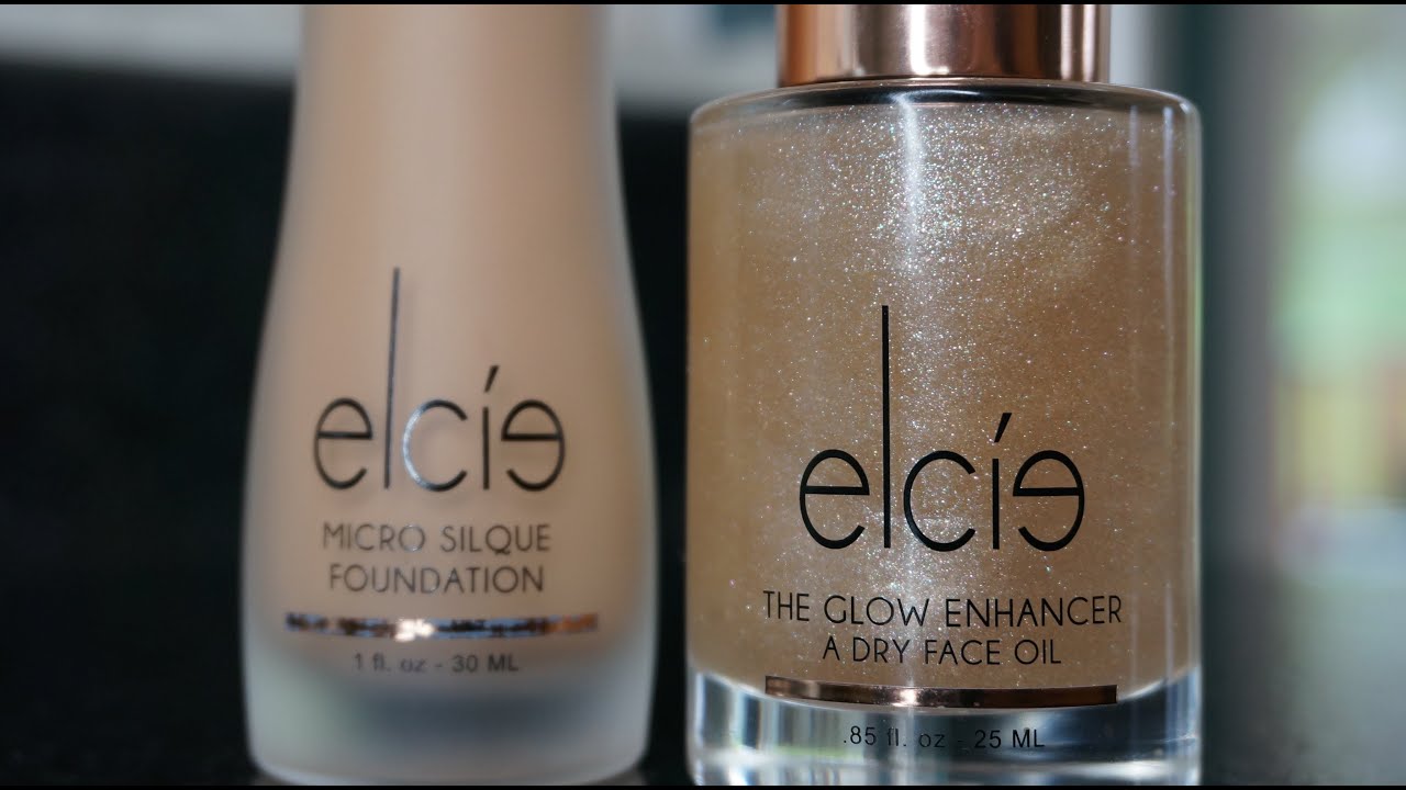 Elcie Cosmetics Glow Enhancer & Foundation Demo | Ashley Landry - YouTube