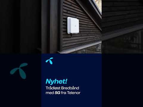 Trådløst bredbånd med 5G monteres rett på veggen.