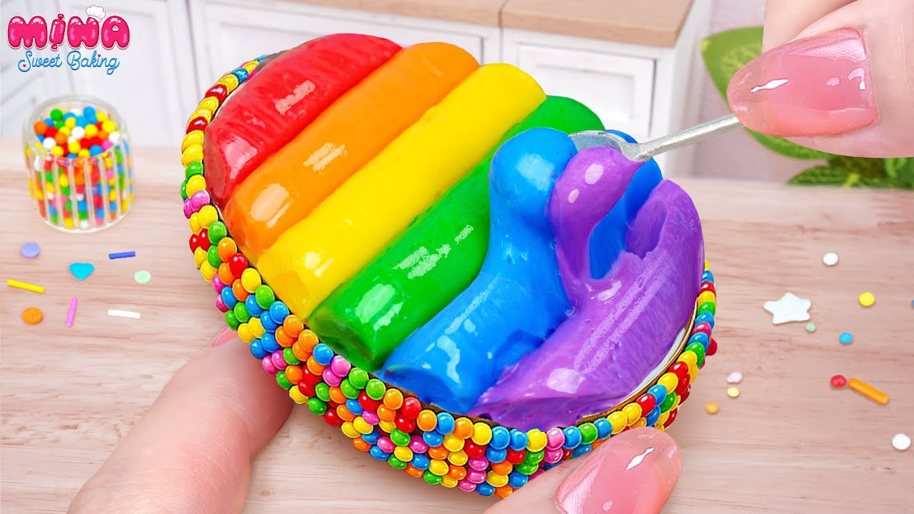 🍫Best of Rainbow Kinder Joy Cake Recipe🍫Delicious Mini Colorful Chocolate Kinder | Mina Sweet Baking