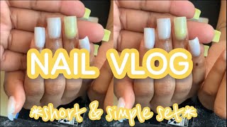 NAIL VLOG | SHORT SET | 😍💛