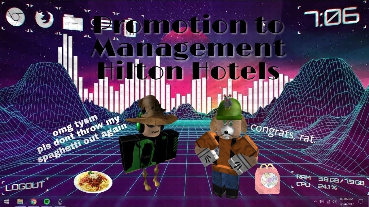 My Promotion To Management Hilton Hotels By Blissfullyyrblx - hilton hotels v5 roblox