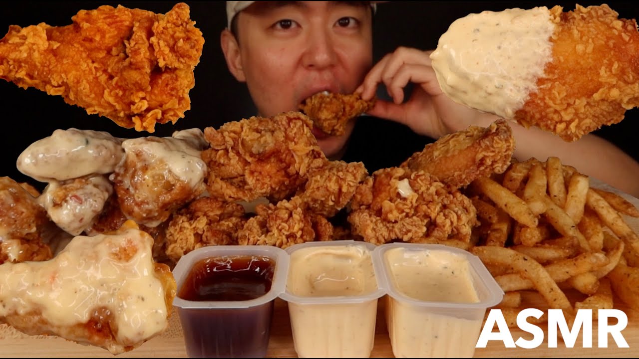 Popeyes Wings Are Better Than Jollibee's Chicken??? | KevSMR ASMR (No Talking)