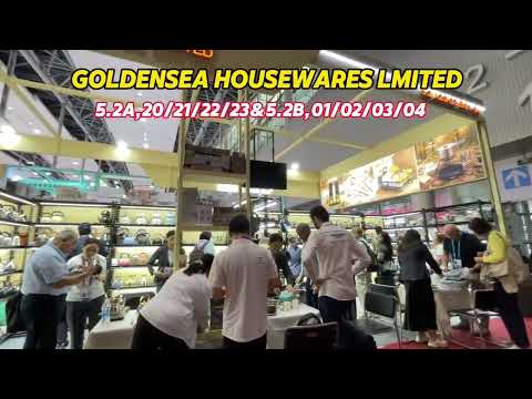 Goldensea at the 139th Canton Fair stainless steel cookware booth