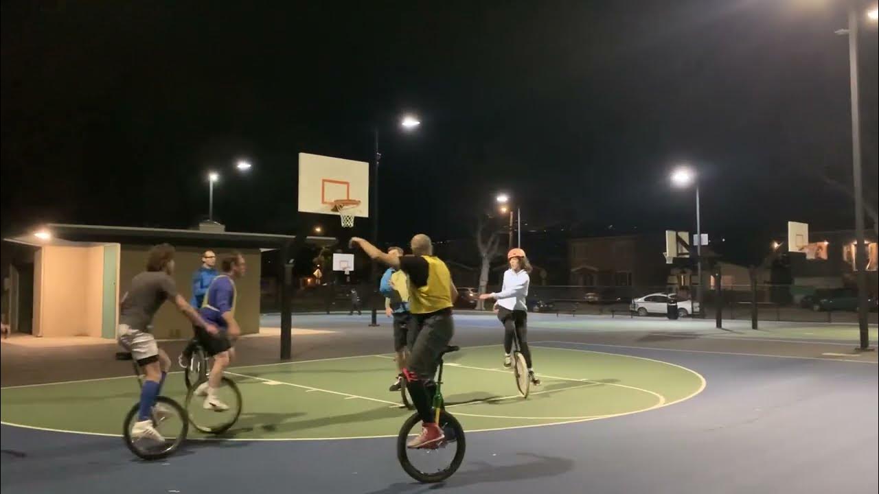 Unicycle Basketball in Berkeley January 31, 2023 YouTube