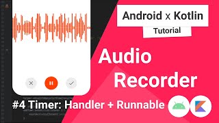 Audio Recorder #4: Timer with Handler in Android Studio screenshot 4