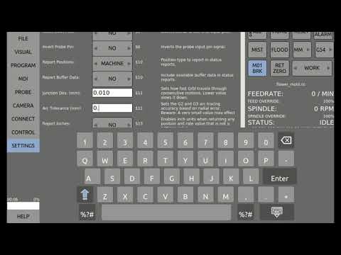 Onscreen Keyboard for Touchscreen Grbl Controller