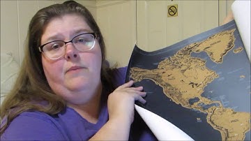 Scratch Off Interactive World Map by Info Globes