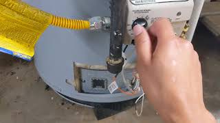 Fixing Honeywell water heater pilot light, won't start, system reset.