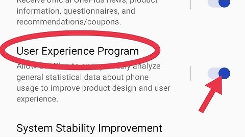 Notification setting OnePlus Ace Racing, OnePlus Ace Racing me user experience program ko enable & D