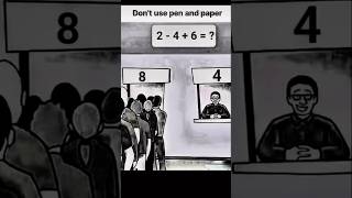2 - 4   6 = ? Math puzzle 🧠🤔#shorts #trending #viral #fouryou