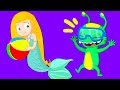 Groovy The Martian - A little mermaid doesn't want to share the ball at the beach!