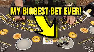 Blackjack 💥 My Biggest High Limit Bet on One Hand !!!!💰