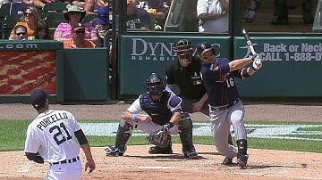 MIN@DET: Willingham drives in Mauer with a double