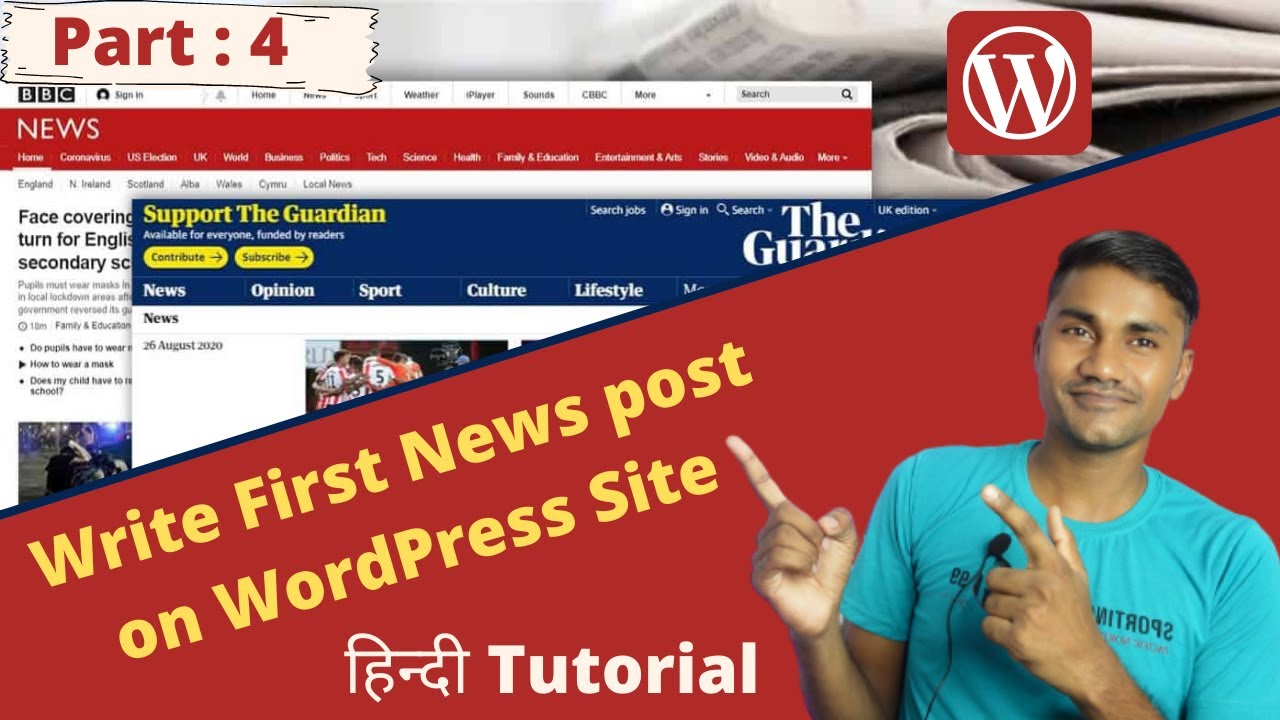 How To Write First News post on WordPress Site | Step By Step Tutorial ...