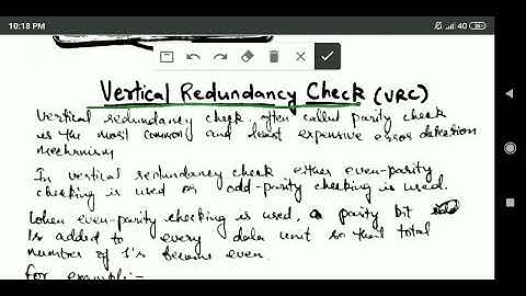 Computer Network: Error Detection,  Longitudinal Redundancy Check