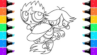 Coloring Rowdyruff Boys | Powerpuff Girls Coloring Page | Ohuhu Markers