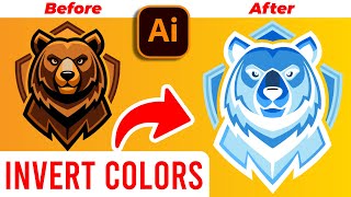 How to INVERT Colors in Adobe Illustrator! (Using Vector Objects & also Images)