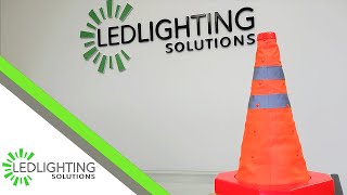 Pop Up Flashing Traffic Cones