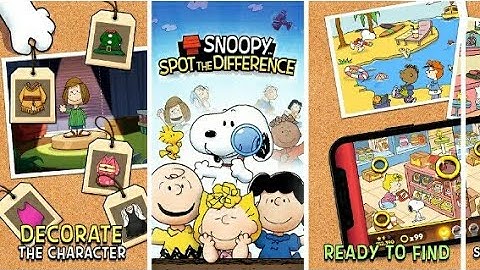 Snoopy Spot the Difference Android Puzzle Gameplay Intro Review Level 1 to 5 With Hindi Commentary