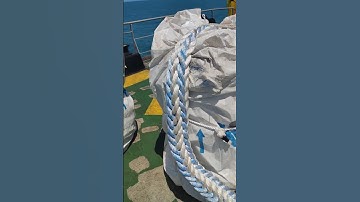 New ship mooring ropes
