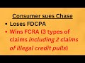 Consumer sues Chase for FDCPA and FCRA