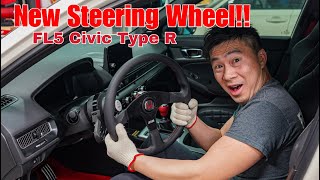 New Steering Wheel For Civic Type R FL5 || WorksBell Rapfix 2 Installation