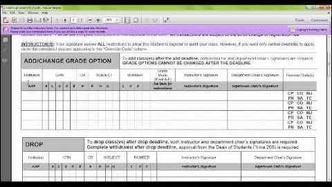 How to Add a Class with the Add/Drop Form
