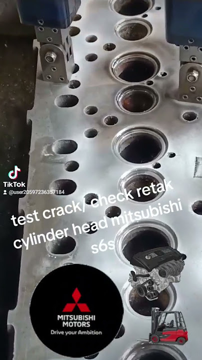 Crack test / cek retak cylinder head mitsubishi s6s #bengkelmobilterbaik #cylinderhead #mitsubishi