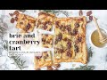 Puff Pastry Tart with Brie and Cranberry, PLUS Pecans, Rosemary, and Honey!
