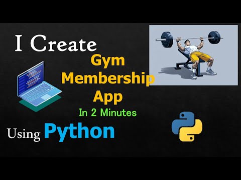 Python Project for Beginners | Gym Membership Management System | Python Mini Project #python