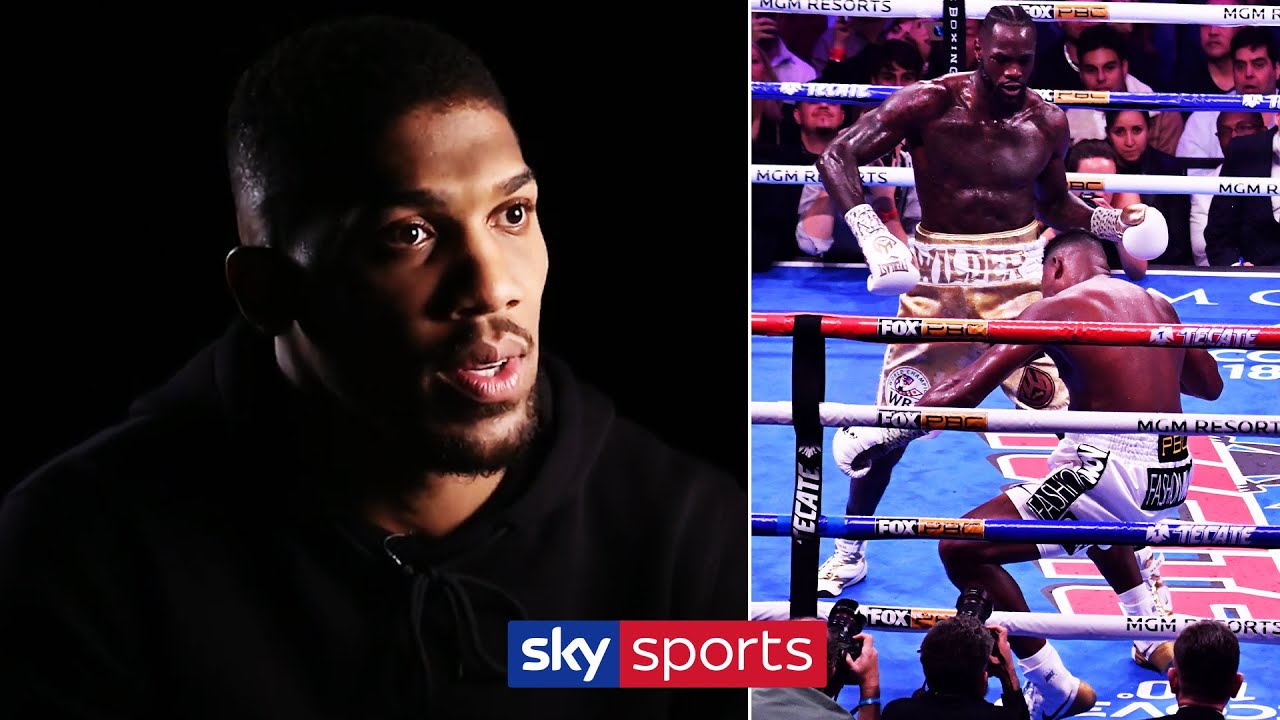 Anthony Joshua reacts to Deontay Wilder's last two knockouts! 