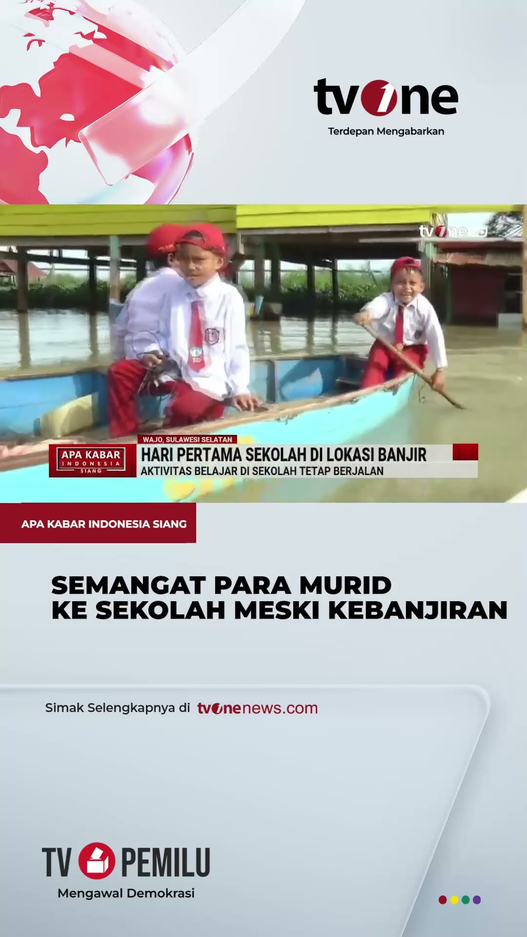 Hari Pertama Sekolah di Wajo Kebanjiran, Kepala Sekolah Sekolah Kita pernah Roboh | tvOne