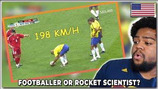 "A Rocket Scientist" - American Reacts To ROBERTO CARLOS TOP 25 POWERFUL GOALS!