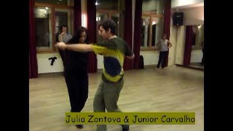 Julia Zontova & Junior Carvalho ZOUK, last workshop by "La Melonga studios" Bremen, Germany
