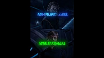 Anakin Skywalker Vs Luke Skywalker