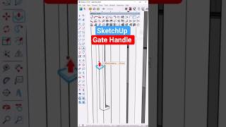 ✅ Gate Handle in SketchUp