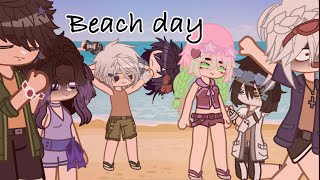 A day in the beach with the Hashiras || Demon Slayer Gacha Skit