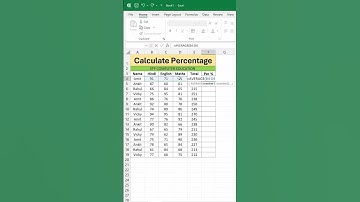 1Calculate percentage in excel For Beginners #shorts #excel